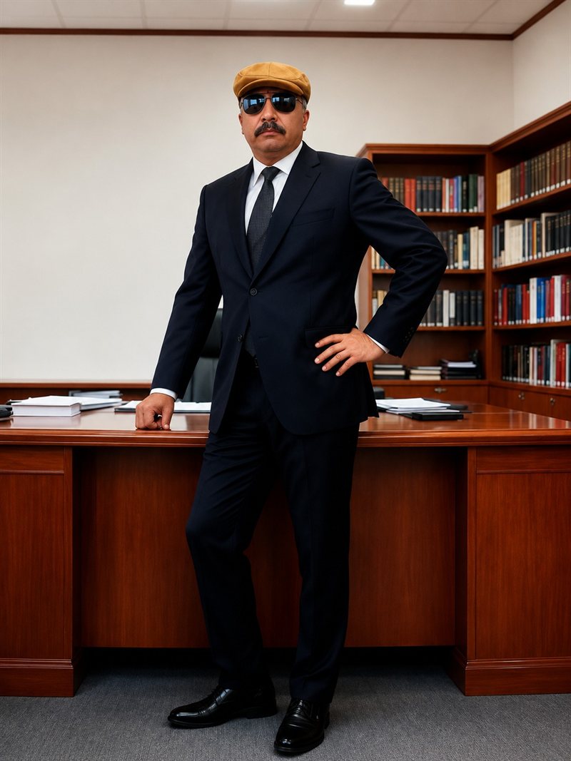 Reginaldo Silva, detetive particular em Brasília, no escritório de investigação